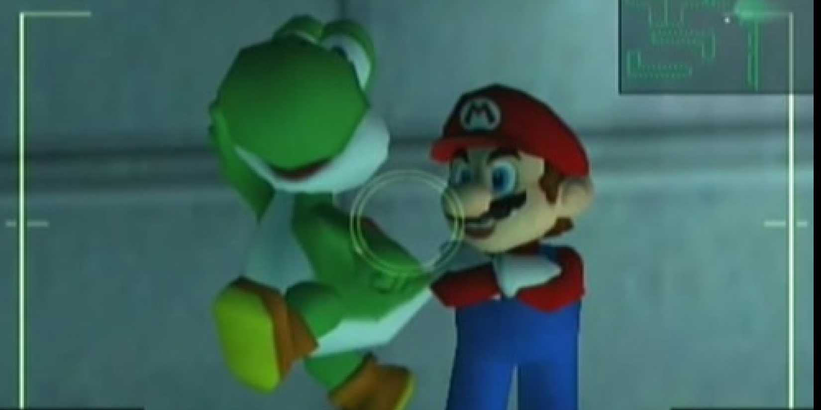 Mini statues of Mario and Yoshi as shown in Metal Gear Solid: Twin Snakes