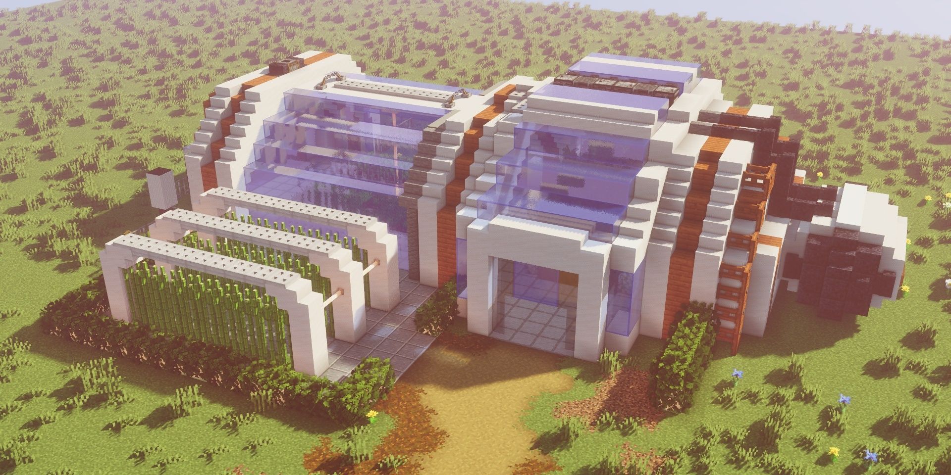 Minecraft Futurisitic Greenhouse Cropped