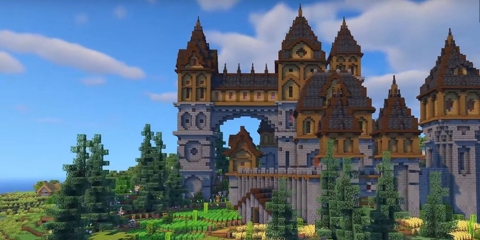 Minecraft Stone & Wood Mansion