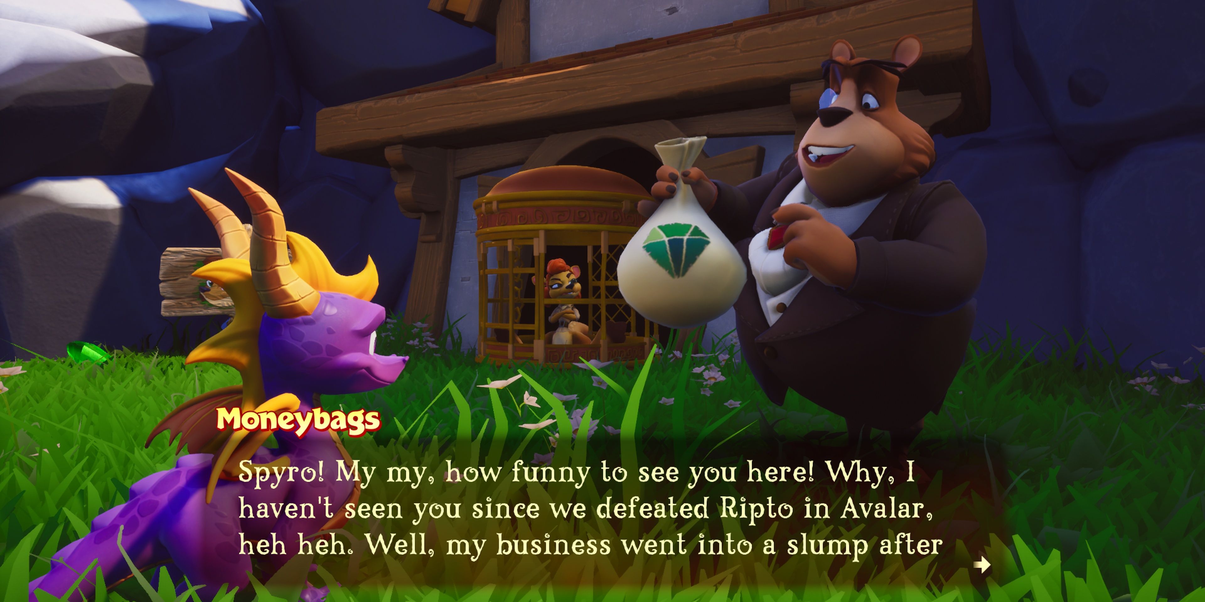 Moneybags in Spyro 3: Year of the Dragon