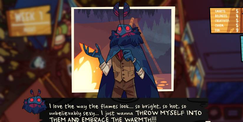 Monster Prom 2 - A moth creature.