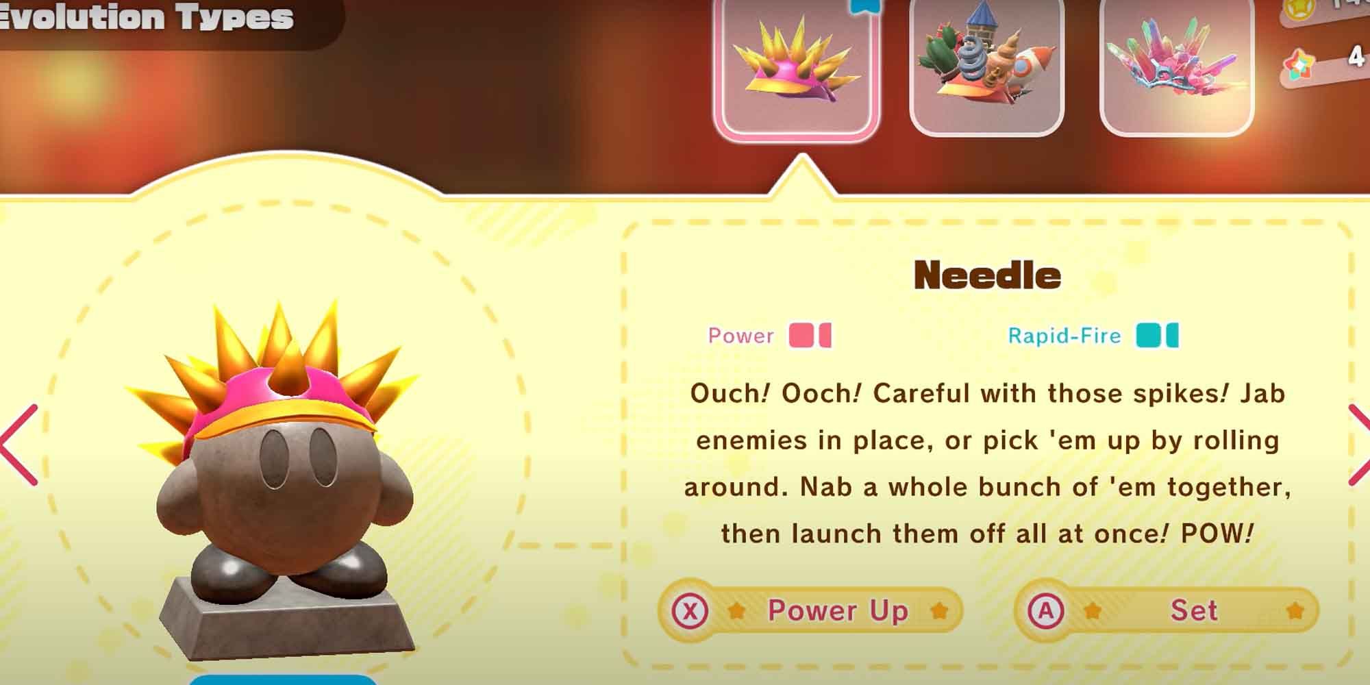 The Needle copy ability in Kirby in The Forgotten Land