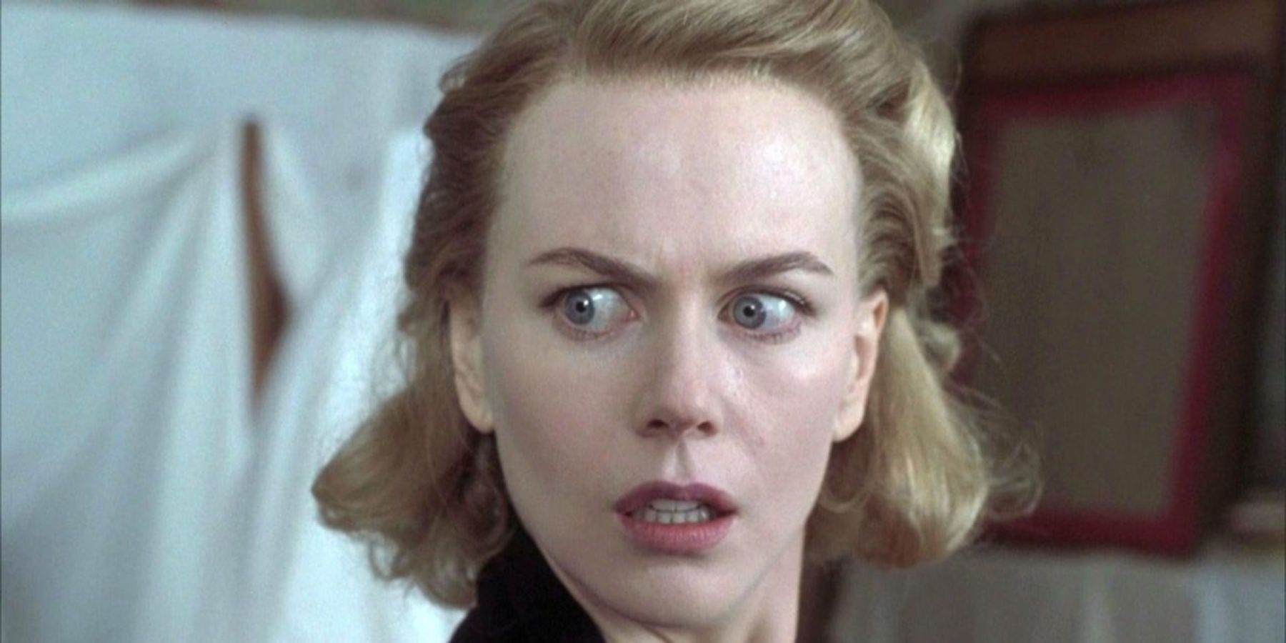 Grace (Nicole Kidman) looking scared in The Others
