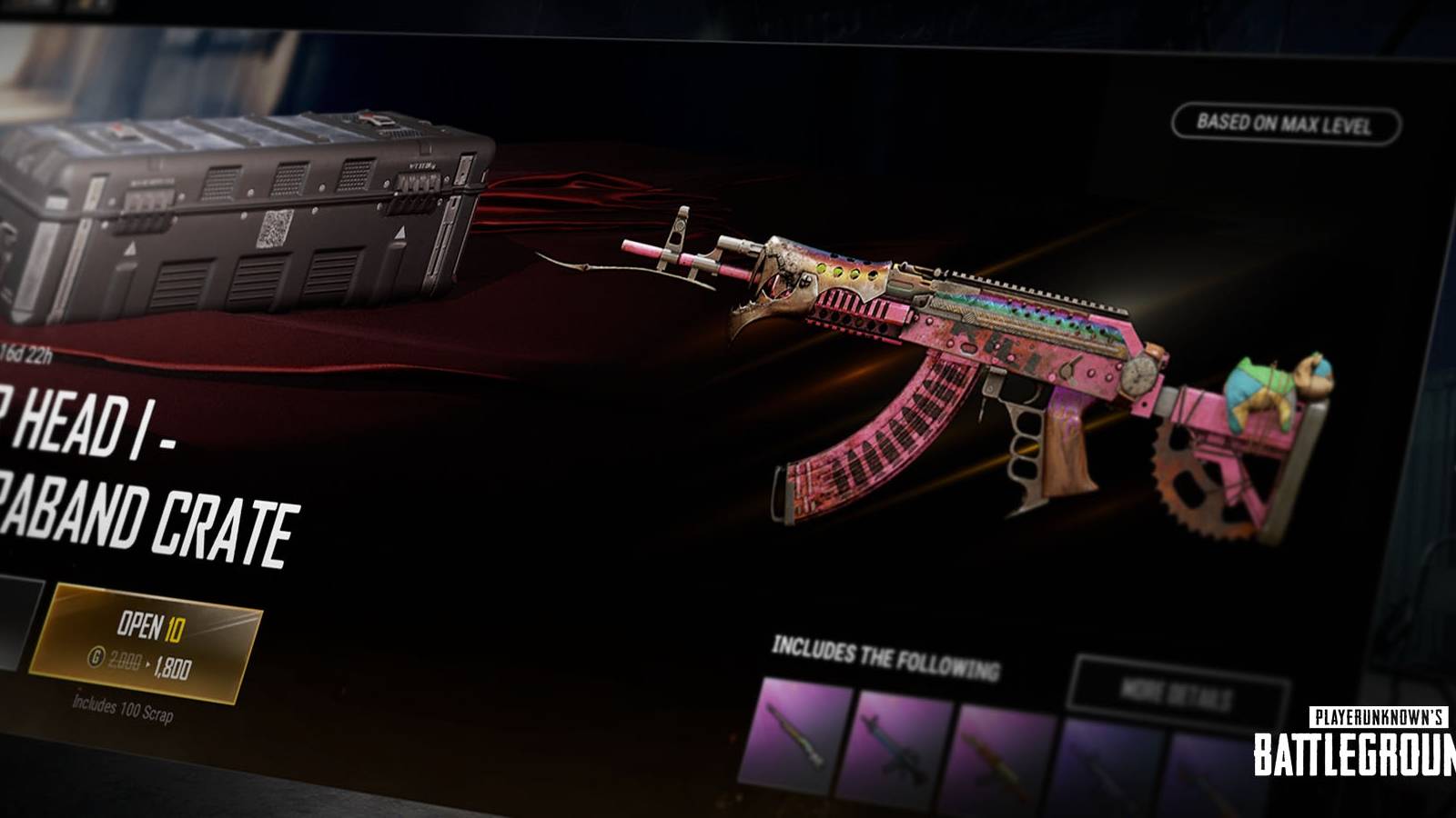 PUBG Weapon Skin Upgrade System