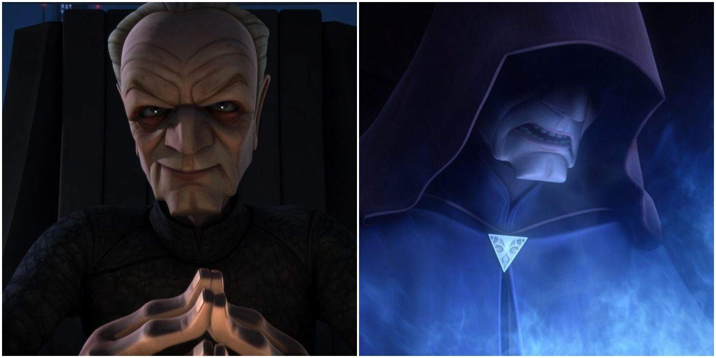 Palpatine and Darth Sidious in Star Wars: The Clone Wars