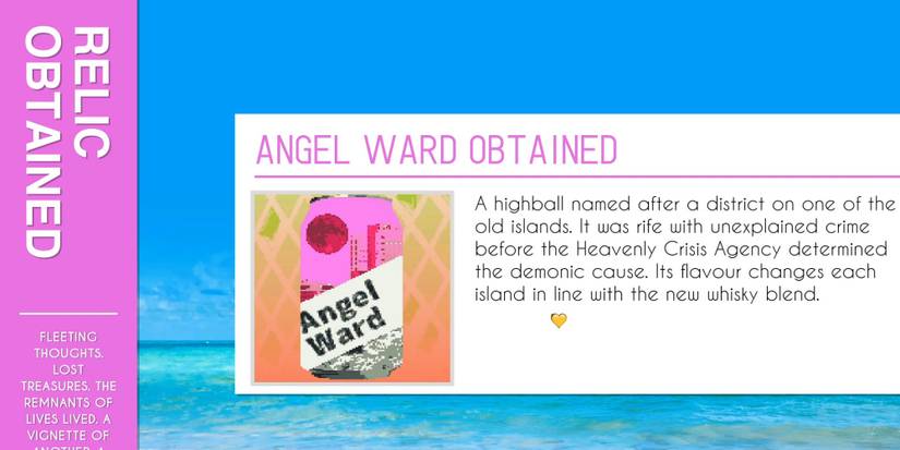 Paradise Killer - A highball item.