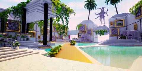 Paradise Killer - Walking to a pool