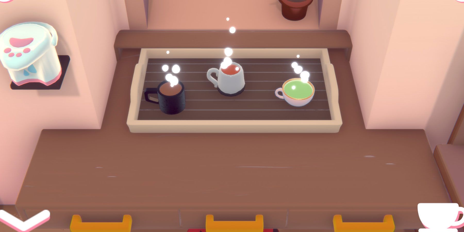 Pekoe-cafe-game-serving-tea-to-cat