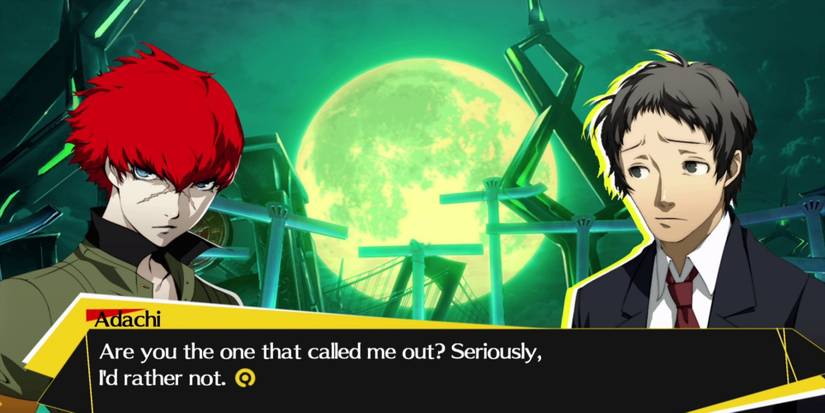 Persona 4 Arena - The character Adachi.