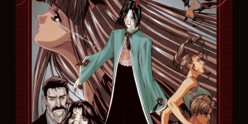 The main characters from the Petshop of Horrors anime posing