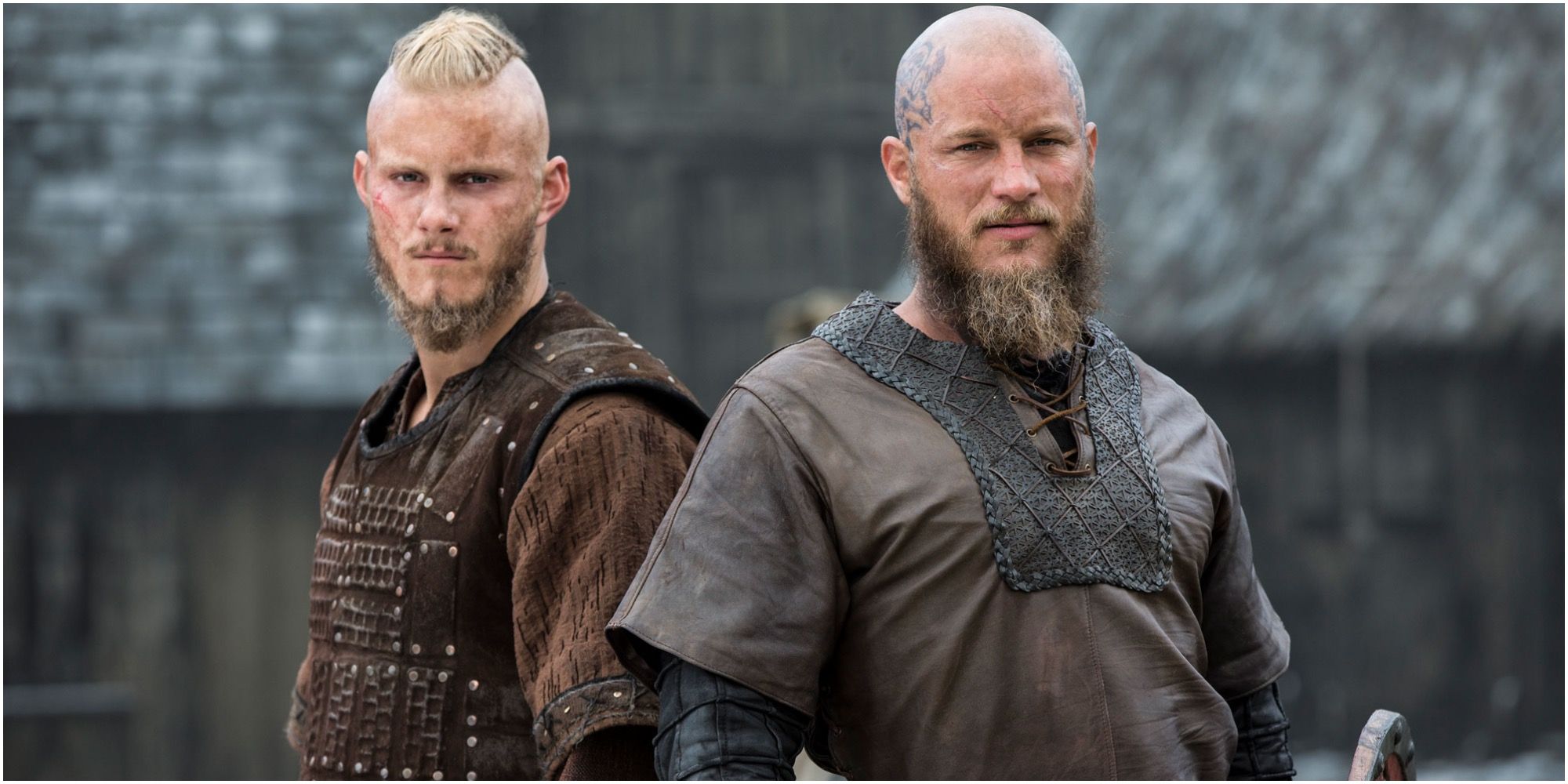 Photo of Bjorn and Ragnar from TV Series Vikings