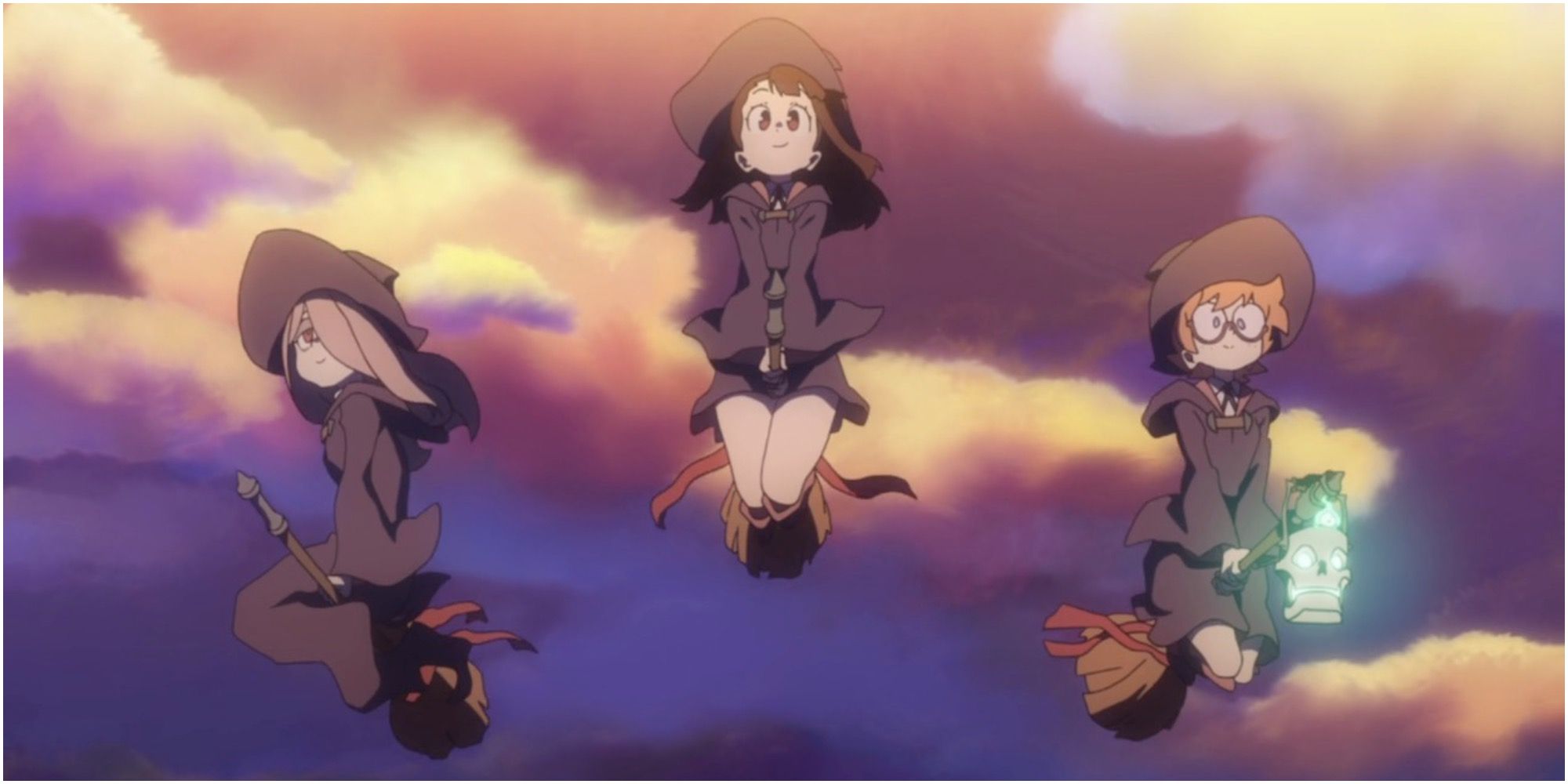Picture of Little Witch Academia Akko with Friends Flying