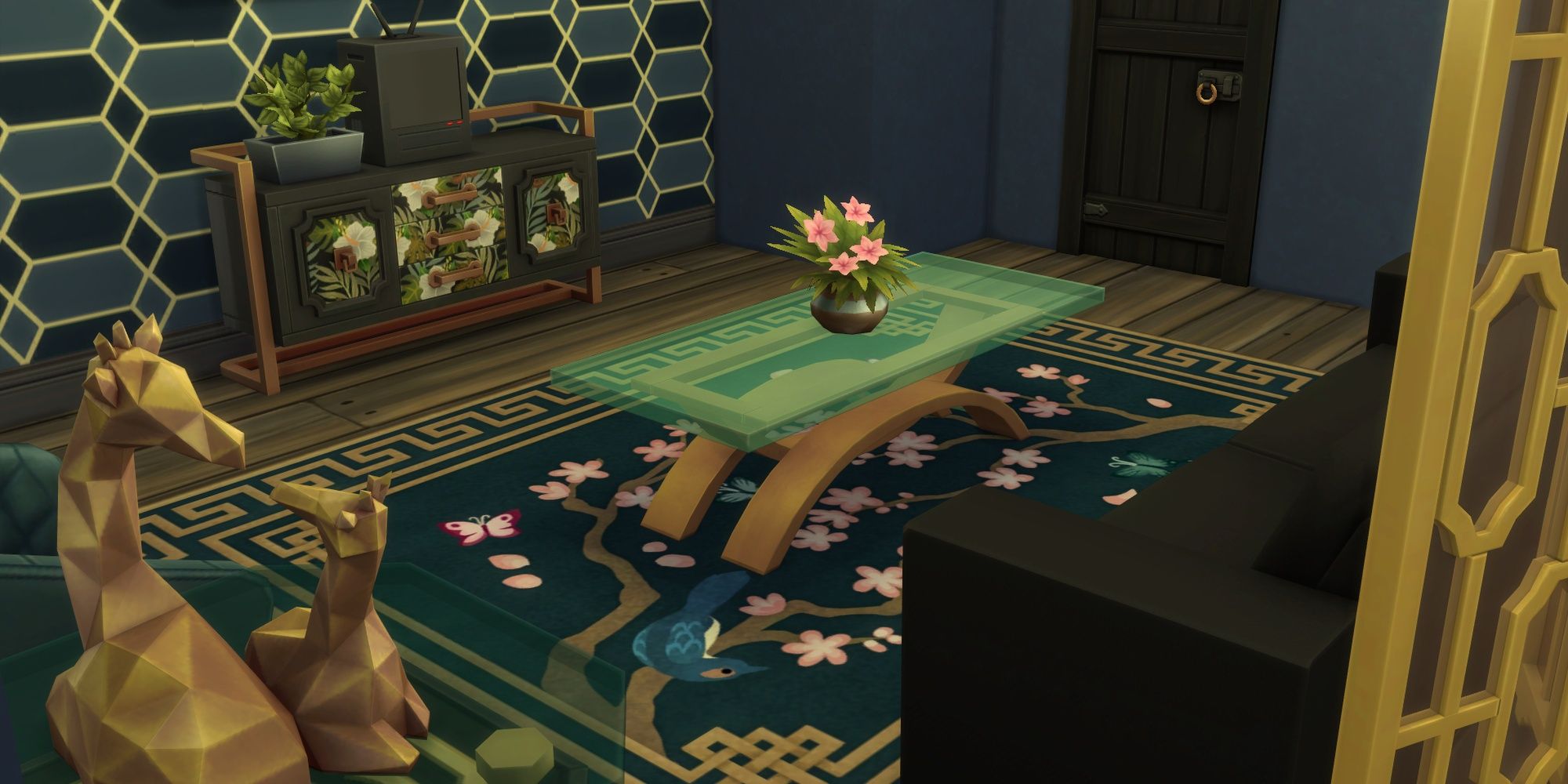 Plushly Bold Rug from The Sims 4: Decor to the Max