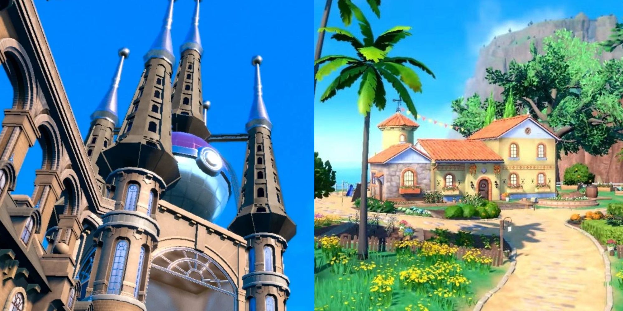 A castle area in the new Pokemon region; the player's starting home in the new Pokemon region