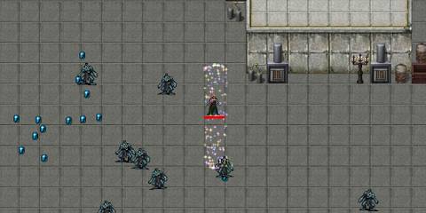 The Poppea character using the Song of Mana in Vampire Survivors