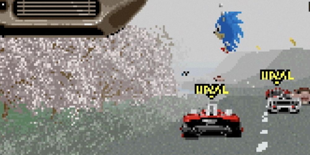 Cameo of Sonic the Hedgehog from Rad Mobile Arcade.