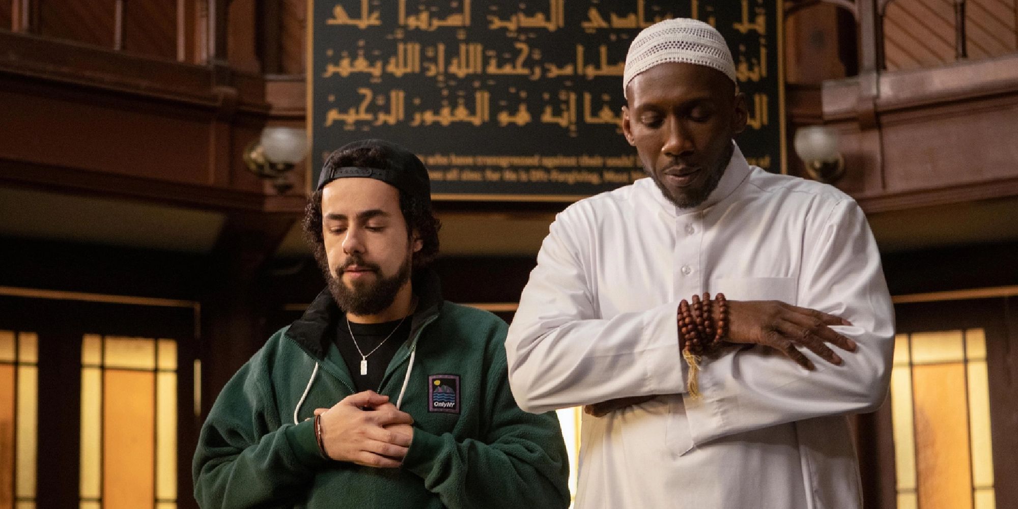 Ramy Youssef and Mahershala Ali praying together in Ramy
