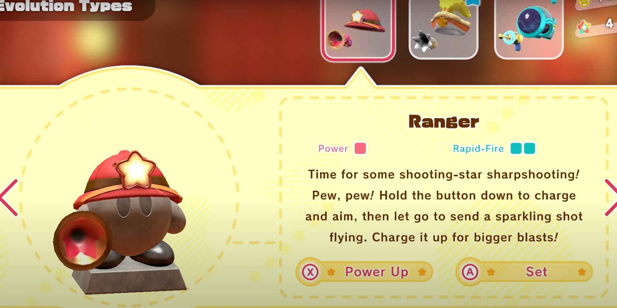 The Ranger copy ability in Kirby in The Forgotten Land