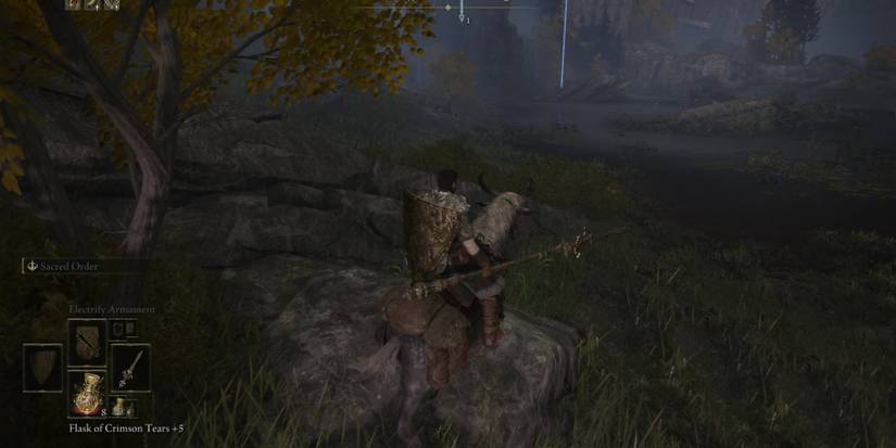 Reaching Hoarfrost Stomp lake in Elden Ring