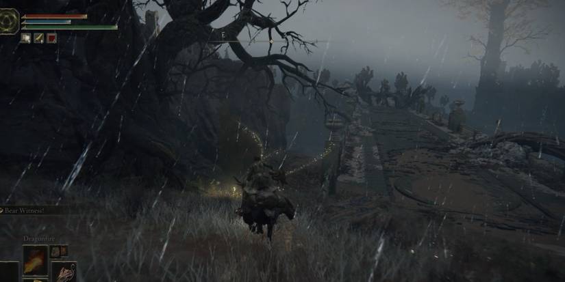 Reaching the Greyoll bridge in Elden Ring