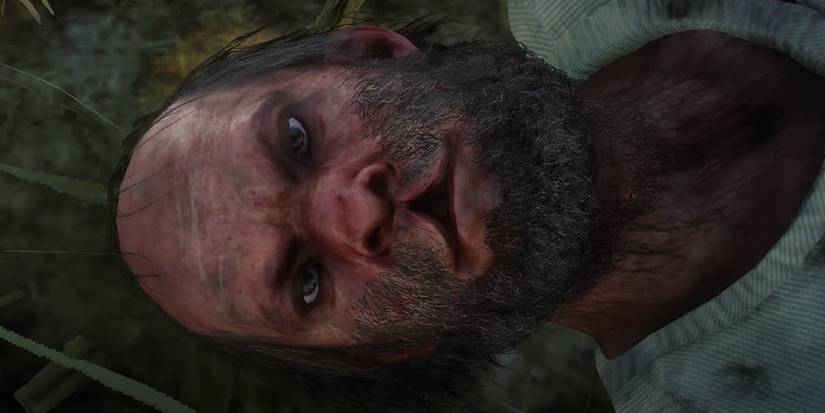 Cougar man found in a tree from Red Dead Redemption 2