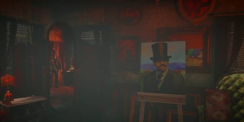 Painting of the strange man in Red Dead Redemption 2