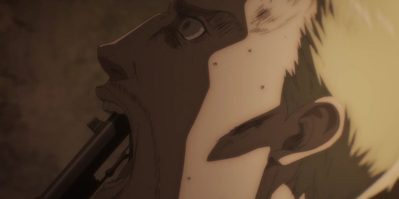 Reiner with a gun in his mouth
