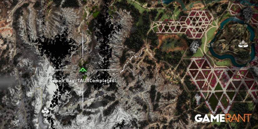 Horizon Forbidden West map location of Repair Bay TAU