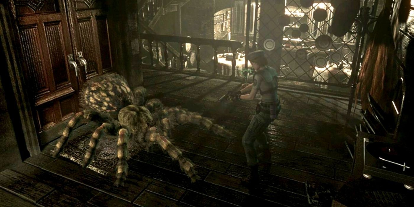 Resident Evil Remake Гигантский Паук
