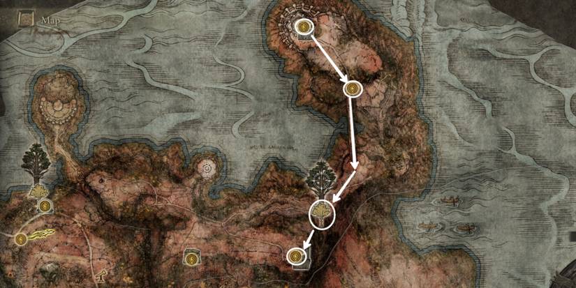 Road to the sleeping dragon in Elden Ring