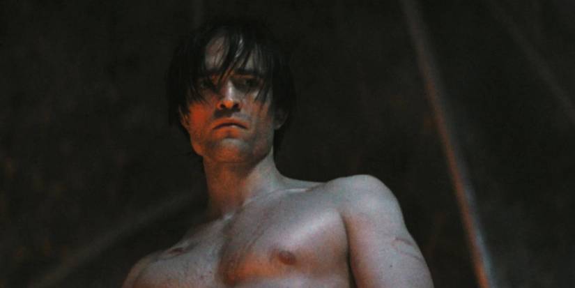 Robert Pattinson shirtless in The Batman