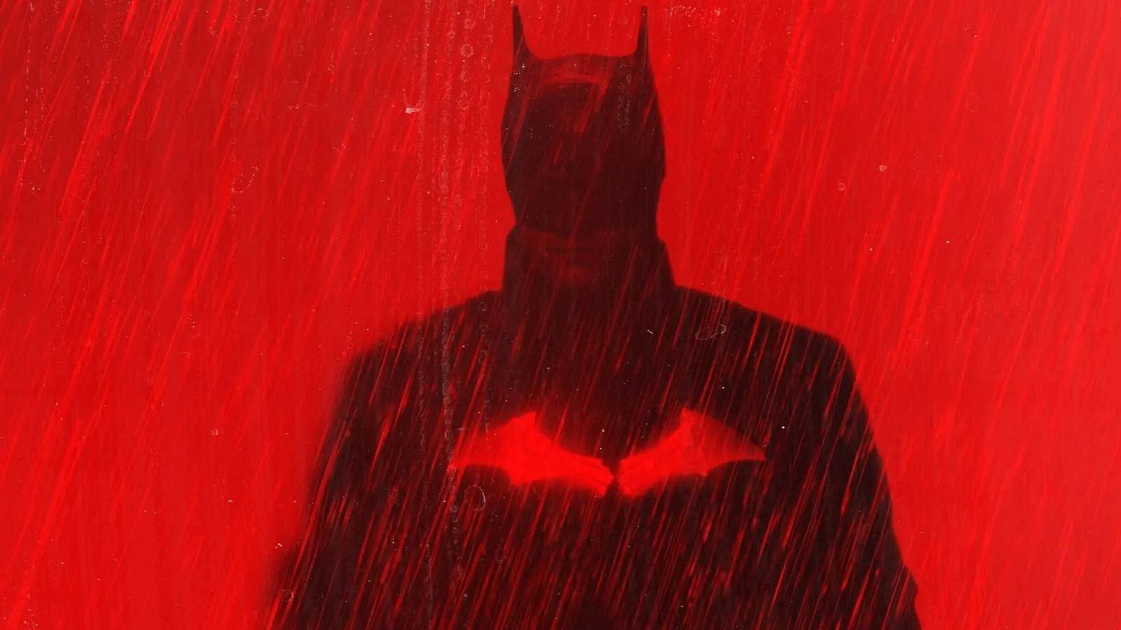 Robert Pattinson as Batman on the poster for The Batman