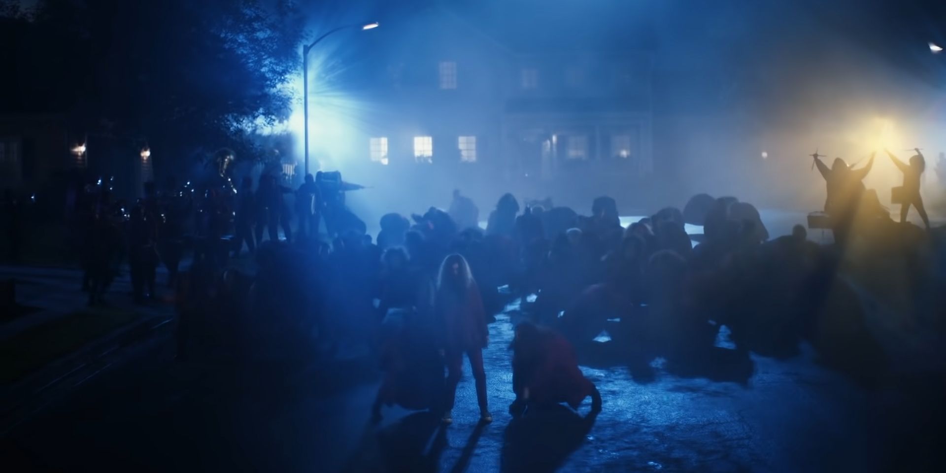 Rue, a choir, and a marching band play Labrinth and Zendaya's "All For Us" on the street during Euphoria Season 1's finale.