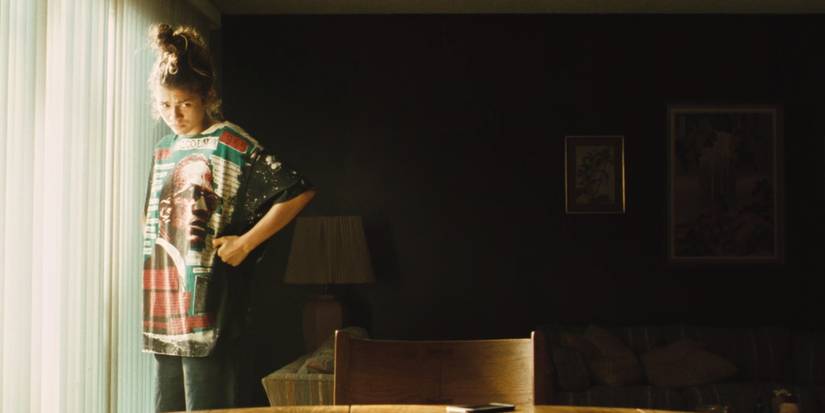 Rue in a Malcolm X shirt in Euphoria Season 2