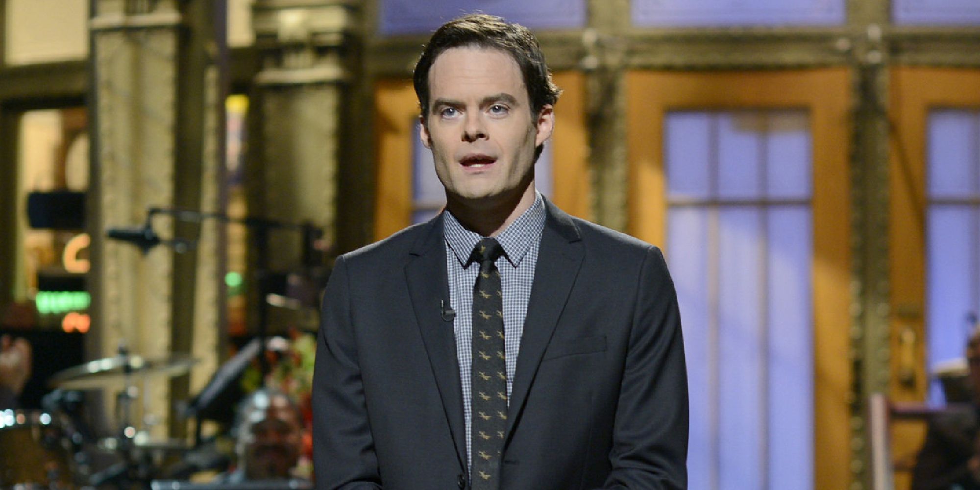 Bill Hader during his monologue as a host