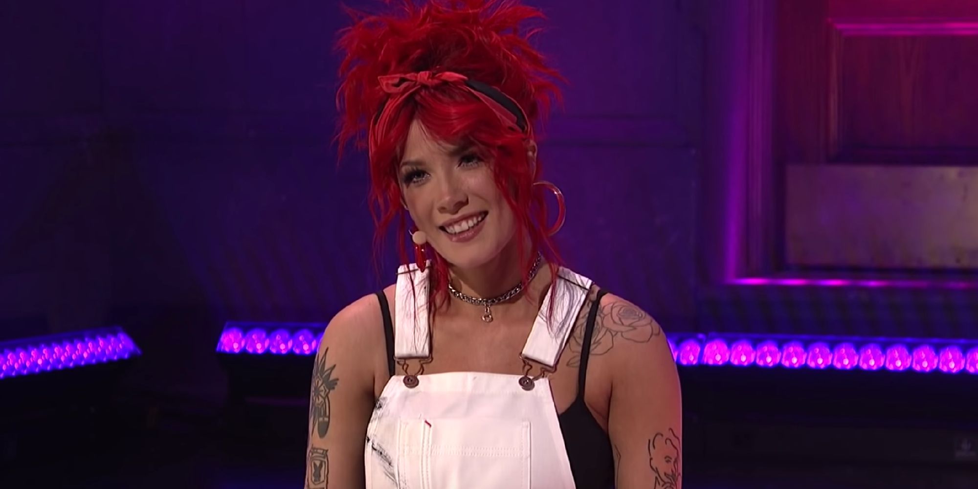 Halsey after performing "Eastside" on SNL in 2019