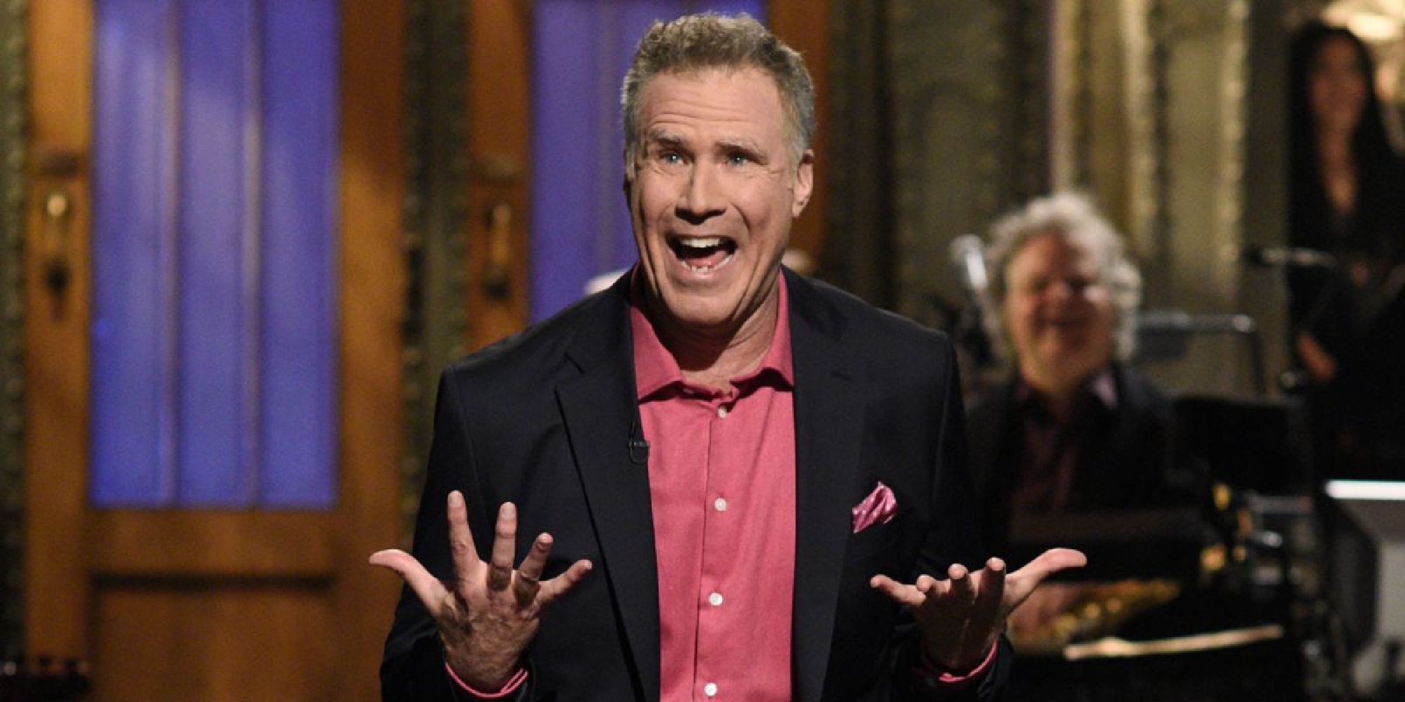 Will Ferrell during his monologue as a host