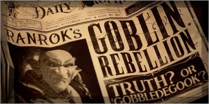 Screenshot of Hogwarts Legacy Daily Prophet Ranrok's Goblin Rebellion