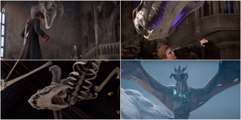 Screenshot of Hogwarts Legacy Possible Game Version of  Hungarian Horntail