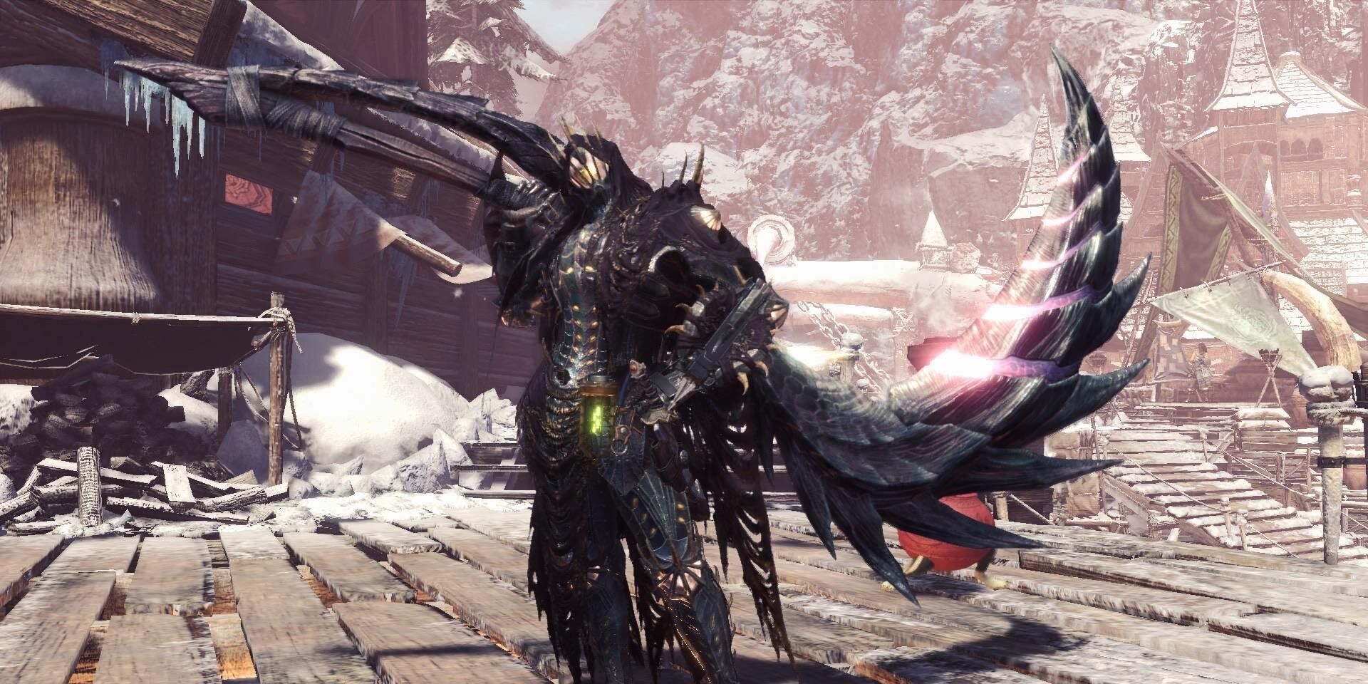 Scythe Long Sword mod for Monster Hunter World