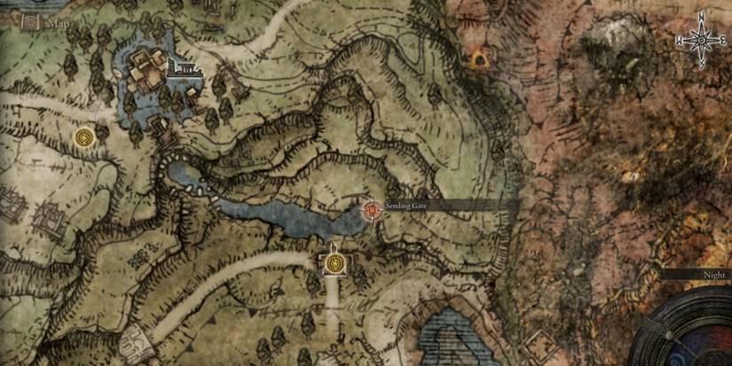 Sending gate on the map in Elden Ring