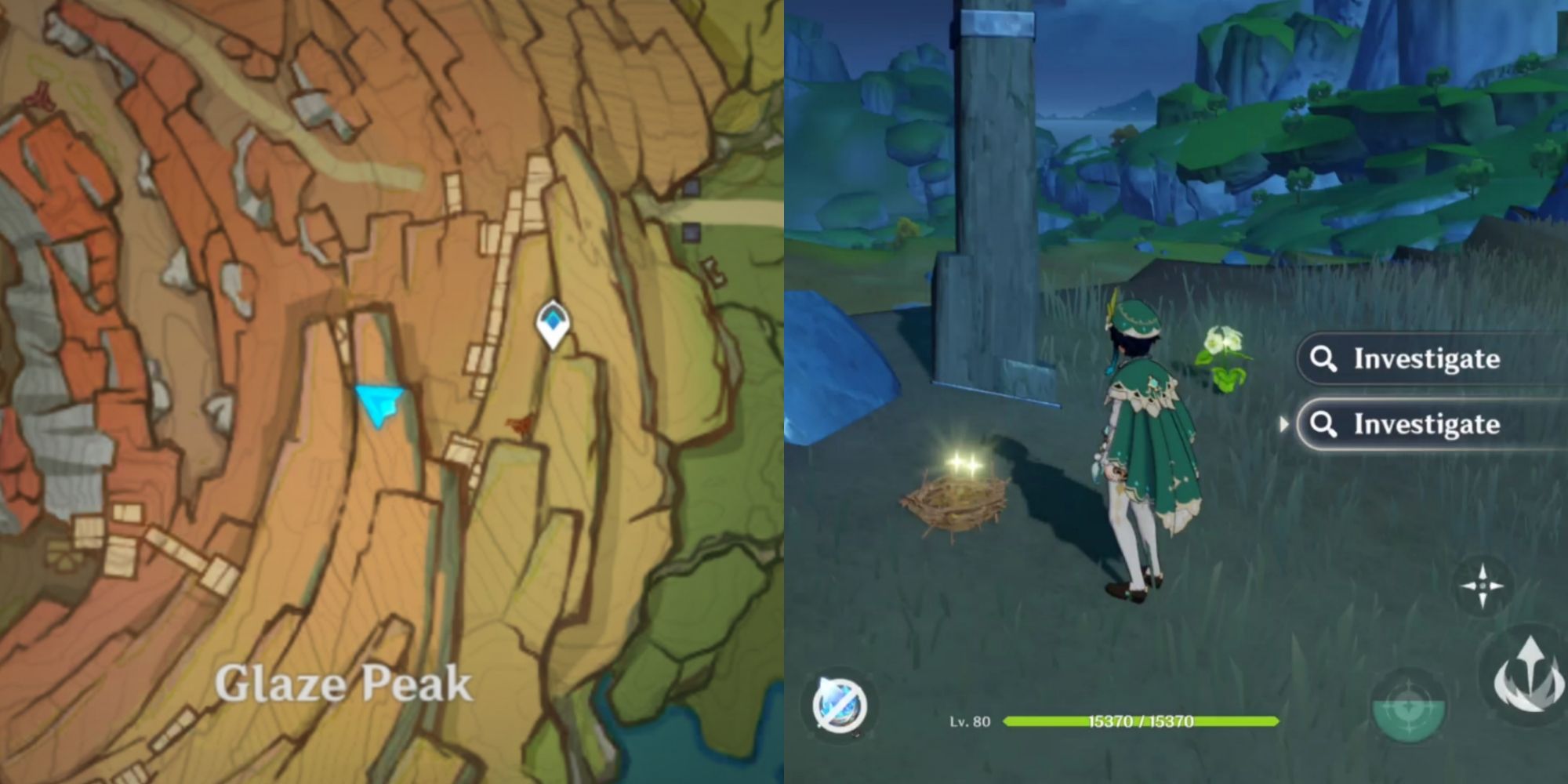 Skyfeather location in Genshin impact