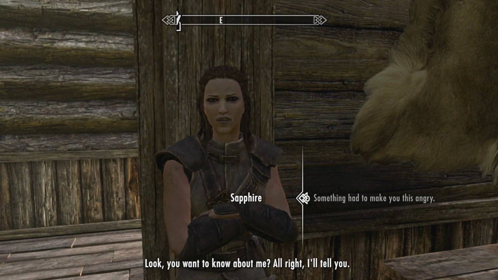 Skyrim Sapphire Thief dialogue riften