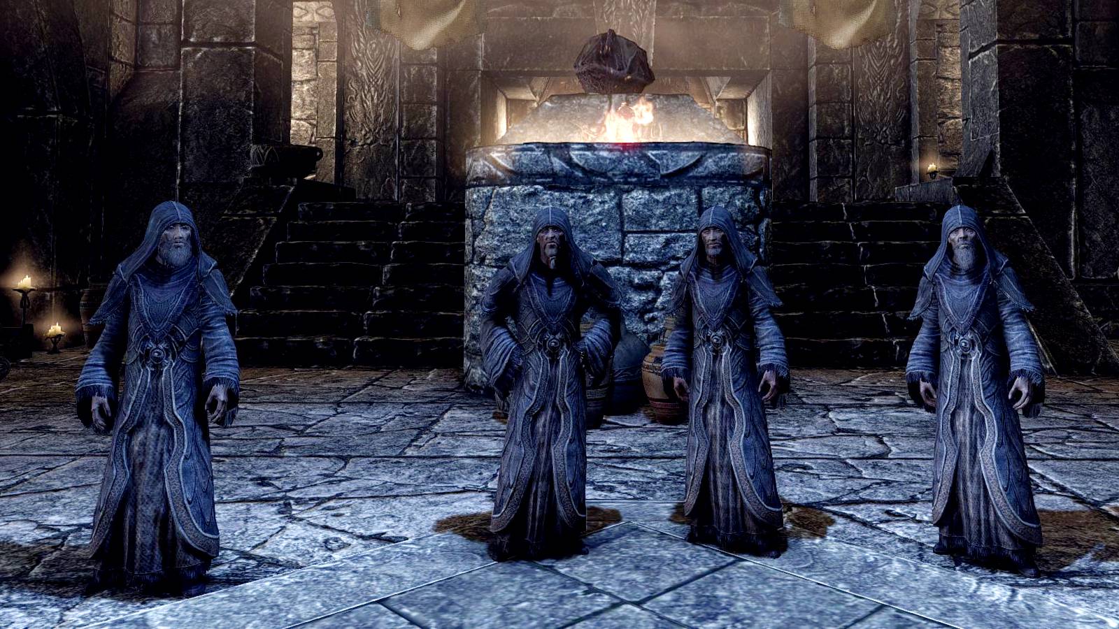 Skyrim The Greybeards Members Elder Scrolls High Hrothgar