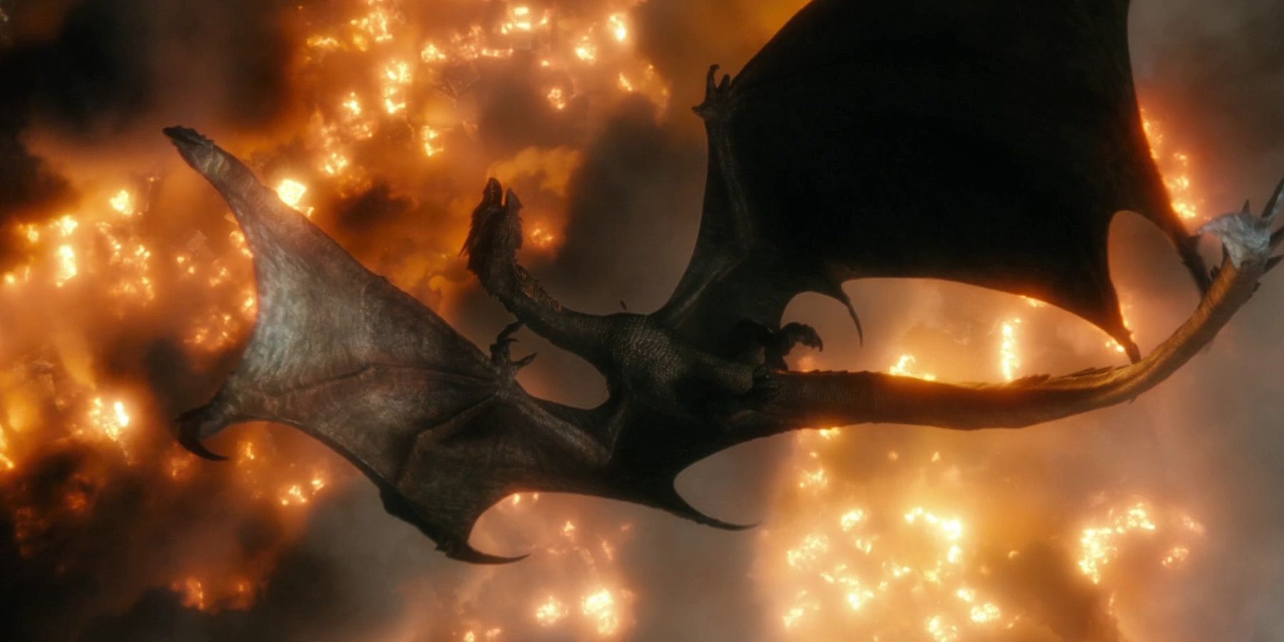 Smaug falling from sky