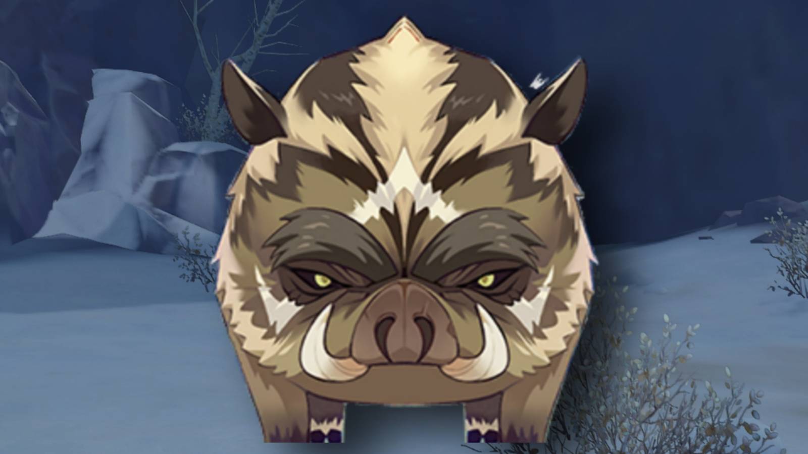 Snowboar King in Dragonspine in Genshin Impact