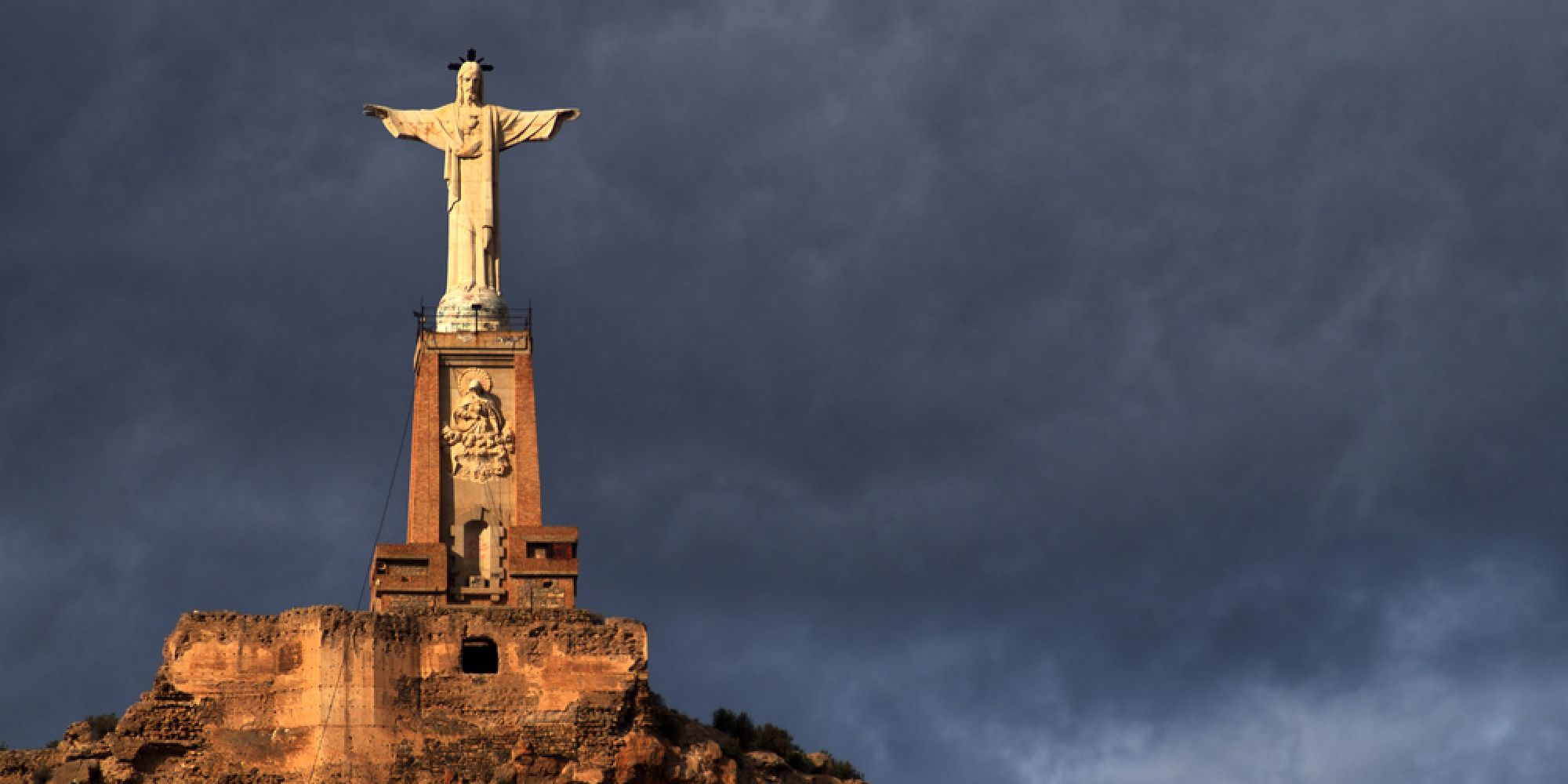 The Christ of Monteagudo statue in Spain