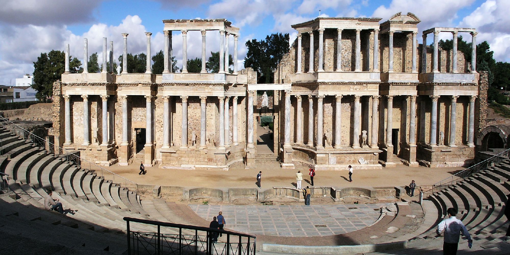 The Roman amphitheatre in Merida, Spain