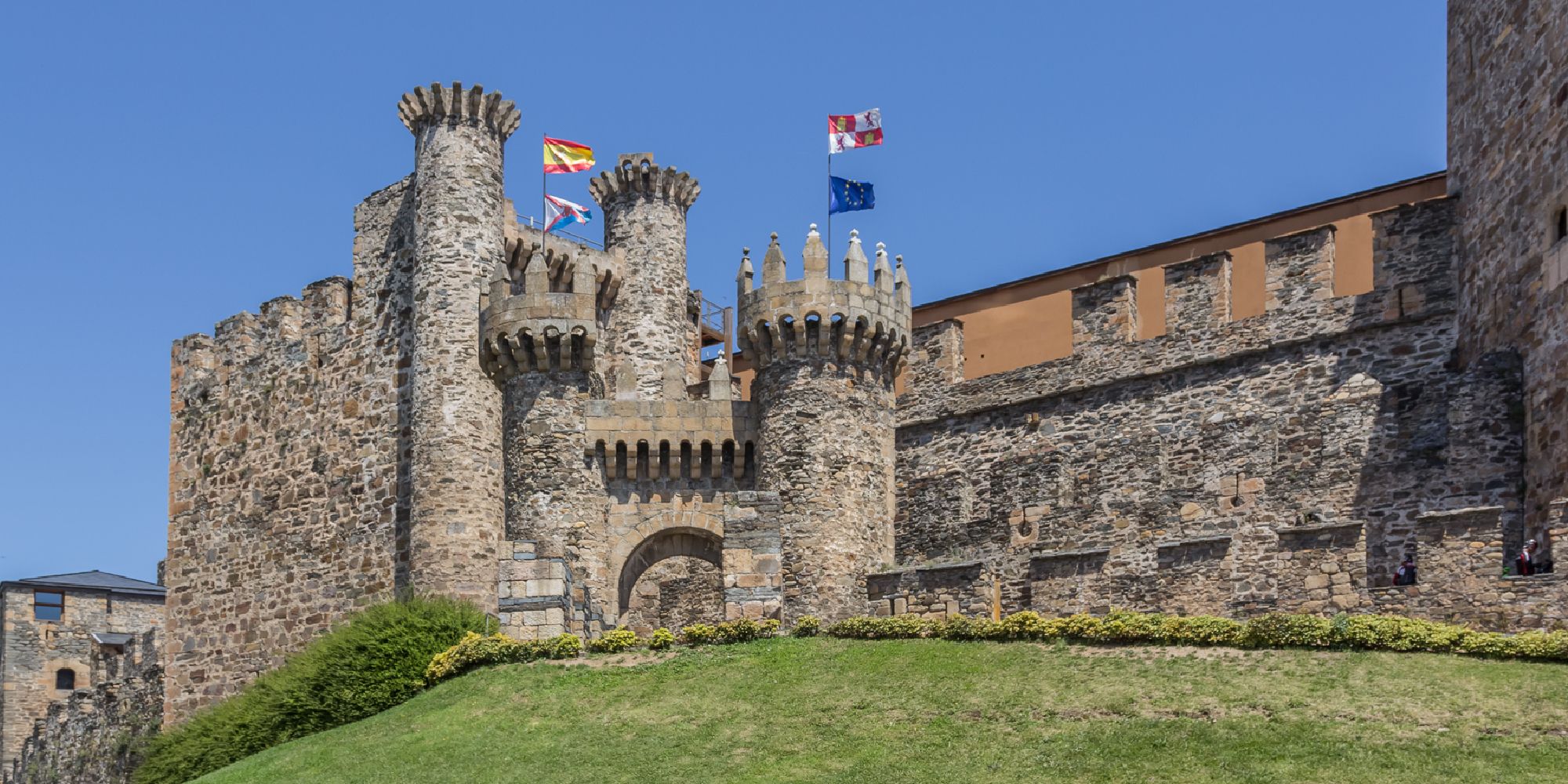 The Templars Castle in Ponferrada, Spain