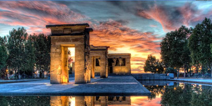 The Temple of Debod in Spain